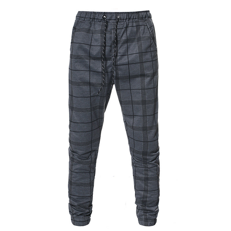 Modern Plaid Street Joggers