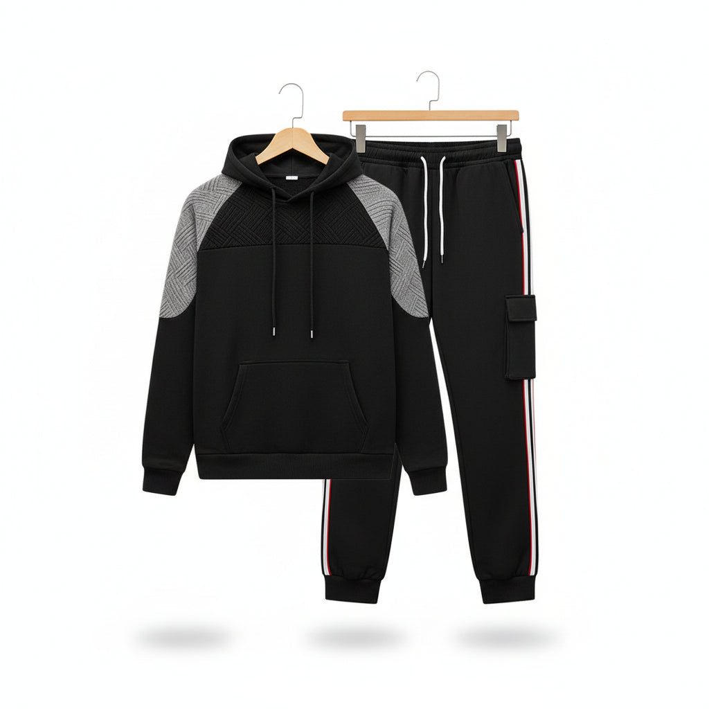 Panel Cargo Hoodie Set