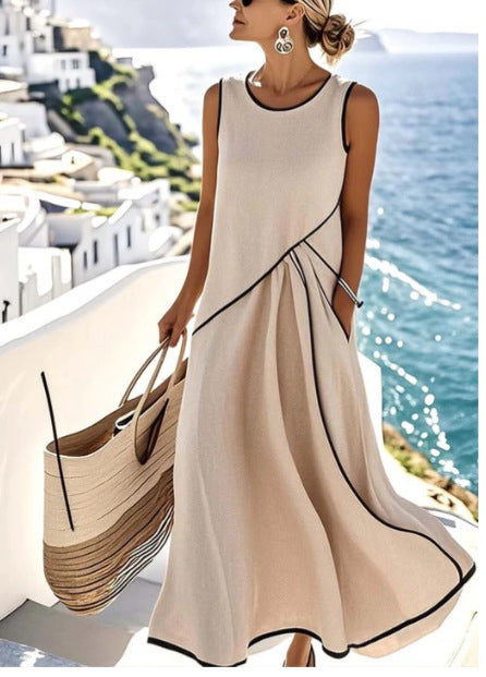 Santorini Coast Maxi Dress