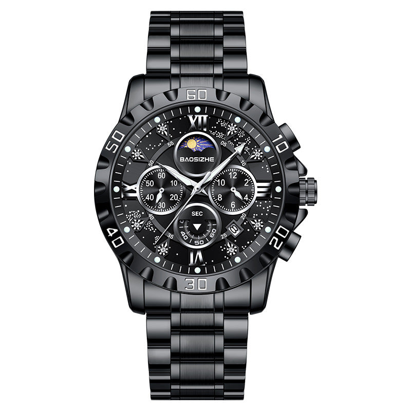 Men’s Celestial Chronograph Steel Watch