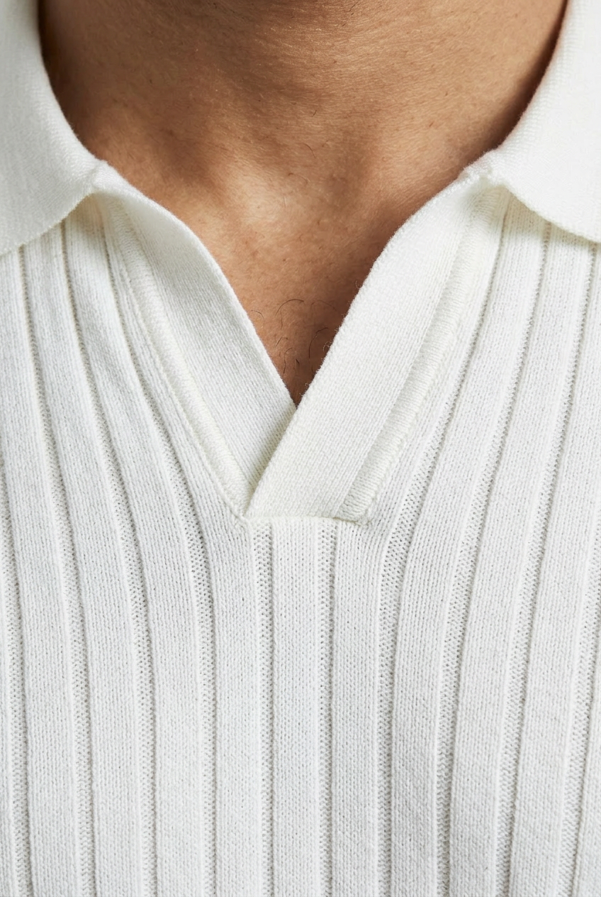 Harbour Line Ribbed Knit Polo