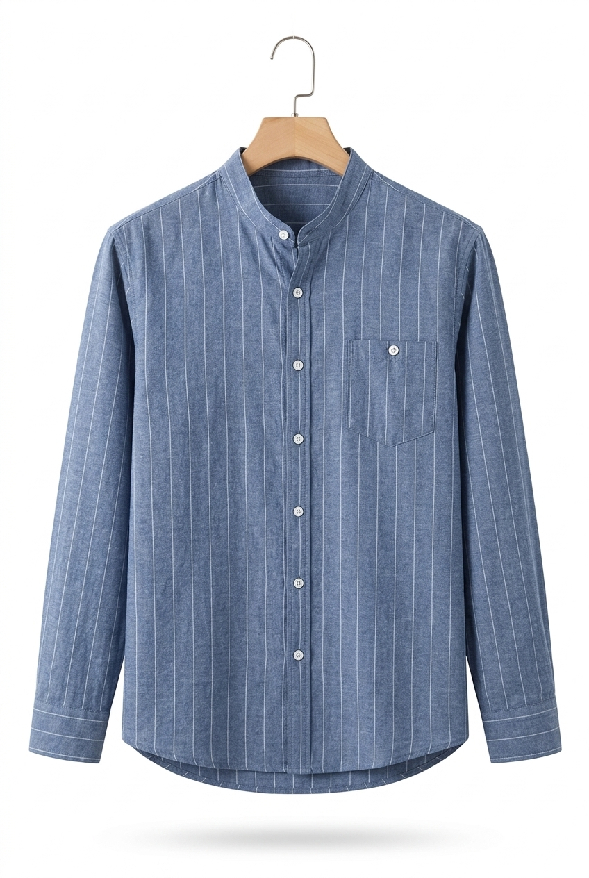 Stripe Grandad Shirt