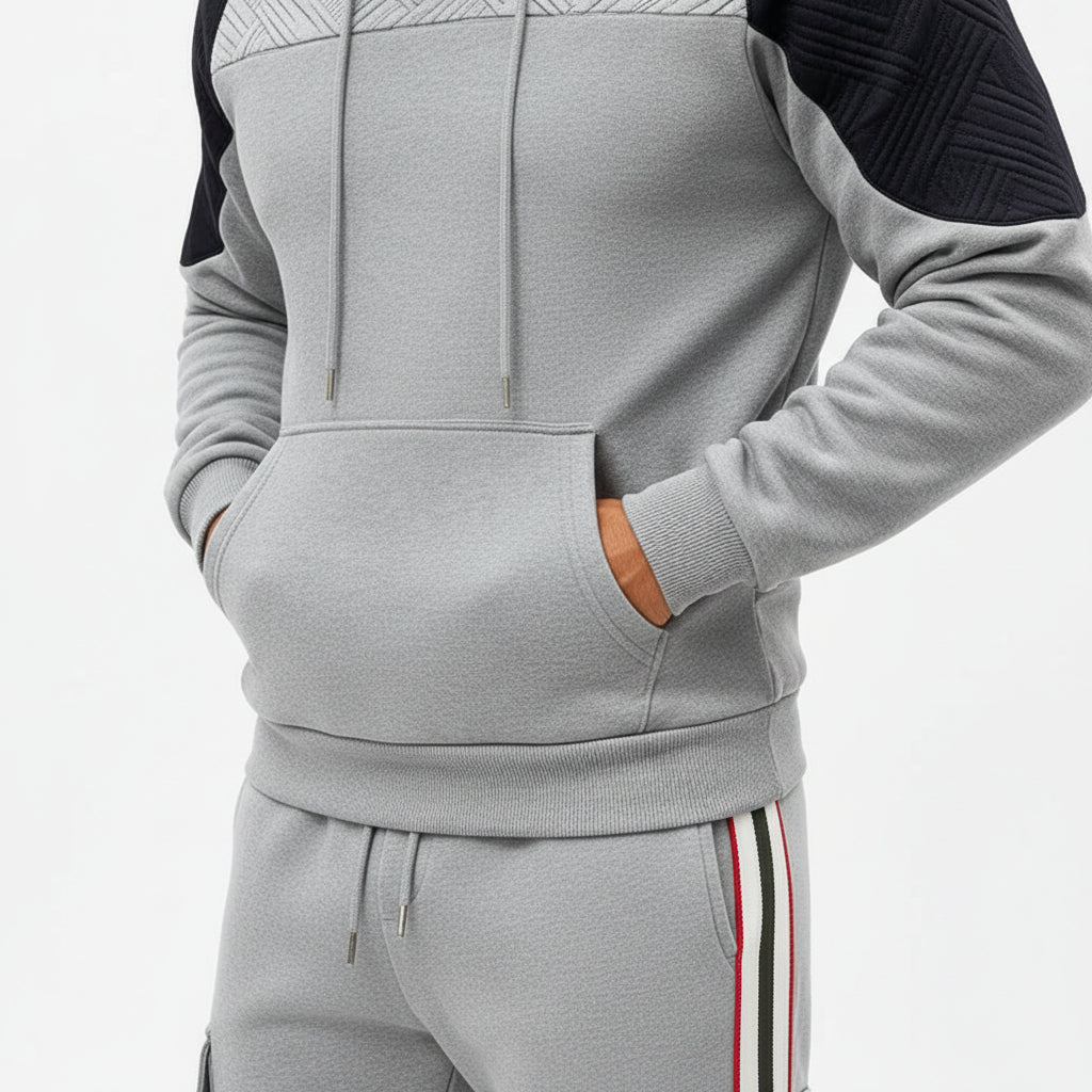 Panel Cargo Hoodie Set