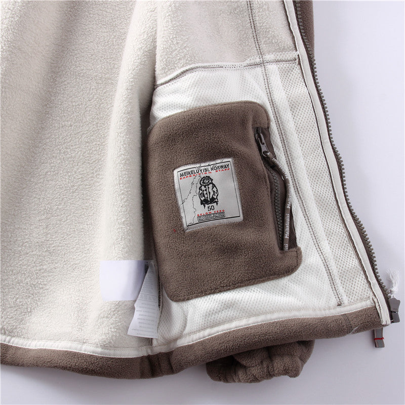 Men’s Fleece Jacket With Zip Front