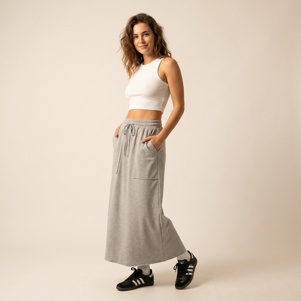 Alera maxi-rok met trekkoord