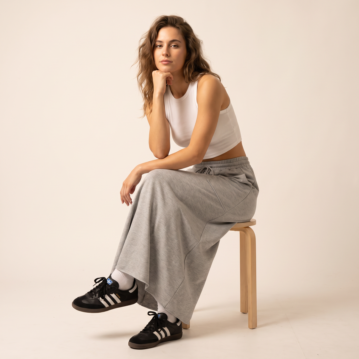 Alera maxi-rok met trekkoord