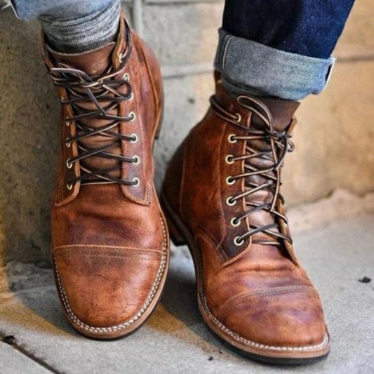 Heritage Lace-Up Leather Boots