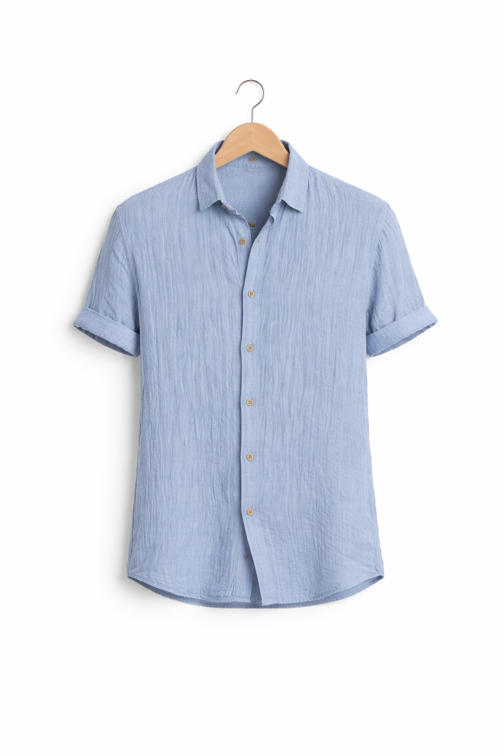 Men’s Linen Home Button Shirt