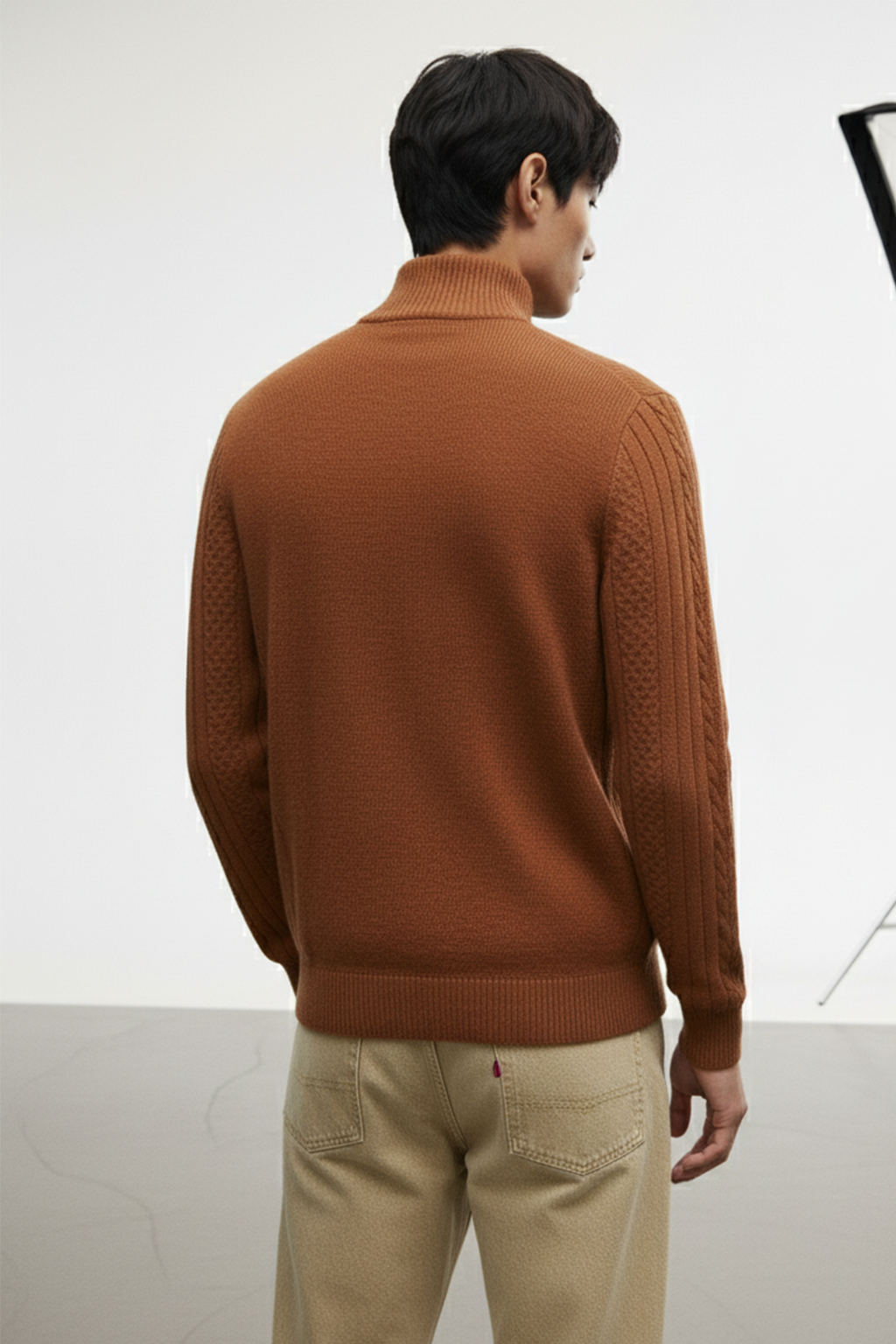 Half-Zip Turtle Neck Sweatshirt | Dylan – Ginger