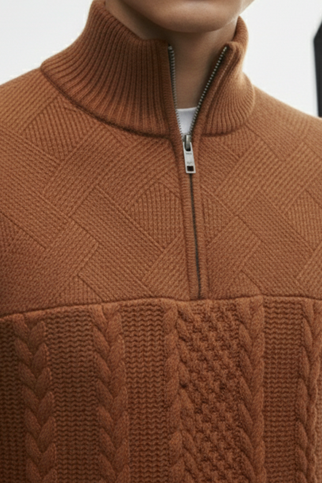 Half-Zip Turtle Neck Sweatshirt | Dylan – Ginger