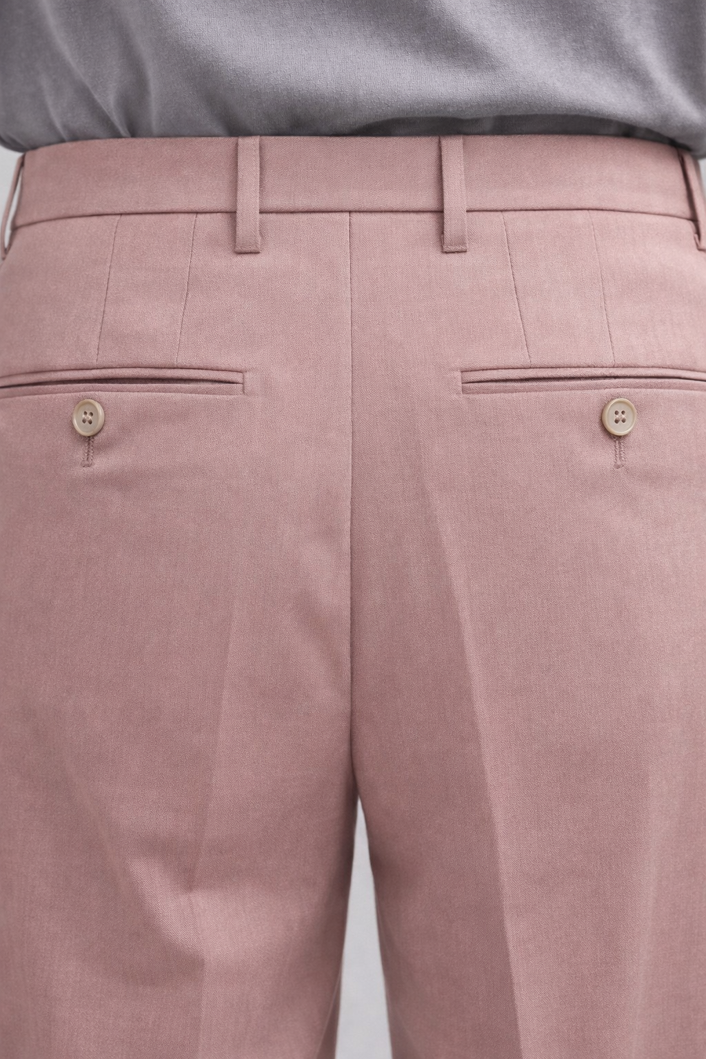High-Waist Pleated Tailored Trousers