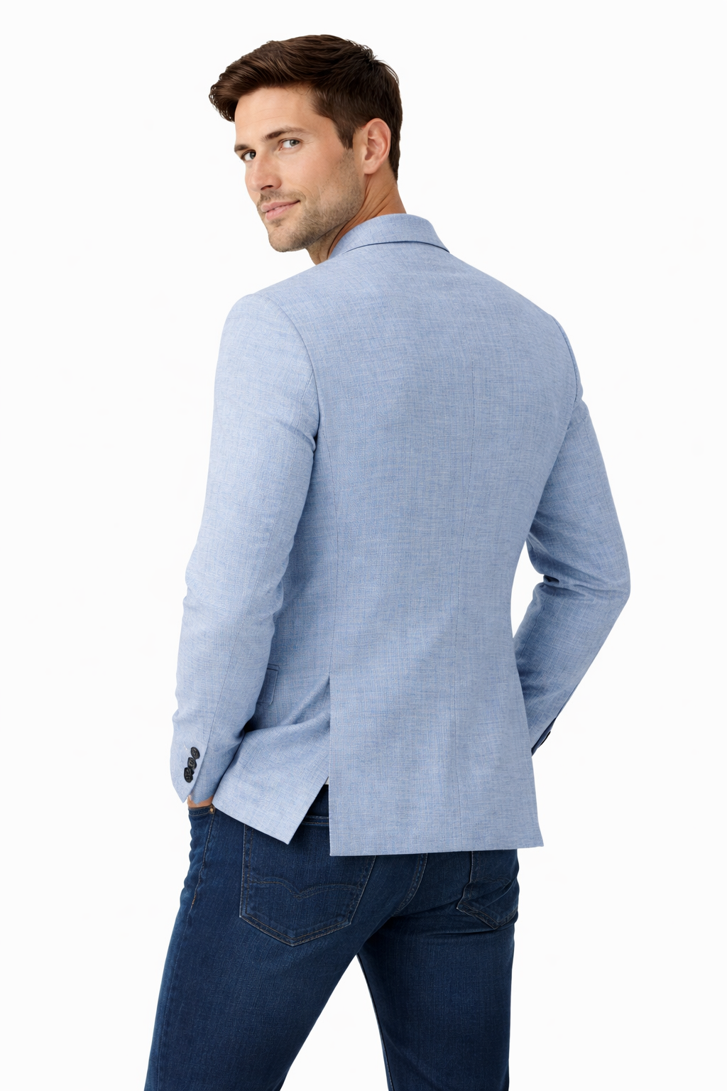 Men’s Woven Blazer Jacket