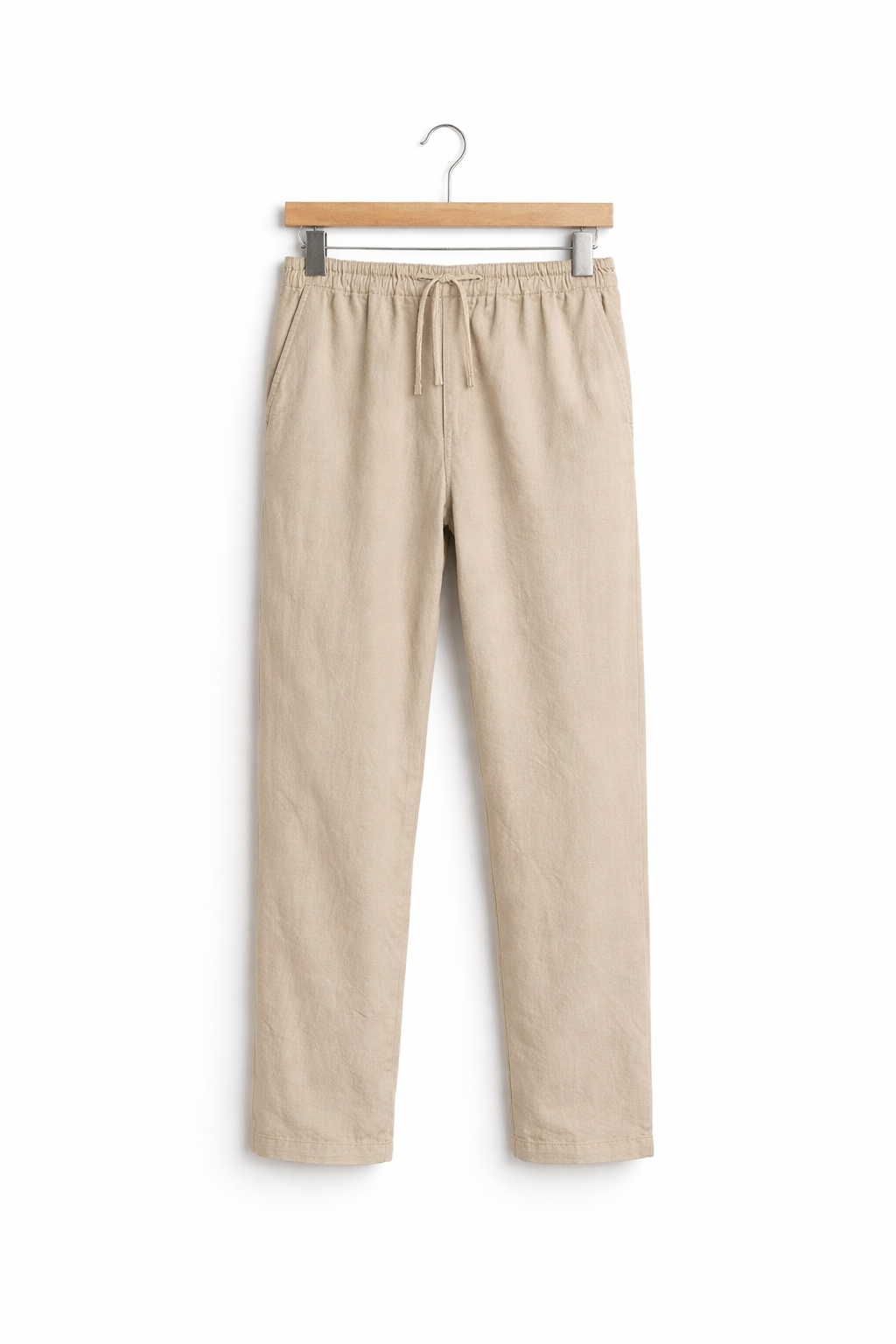 Men’s Home Lounge Pants with Drawstring Waist and Straight Leg