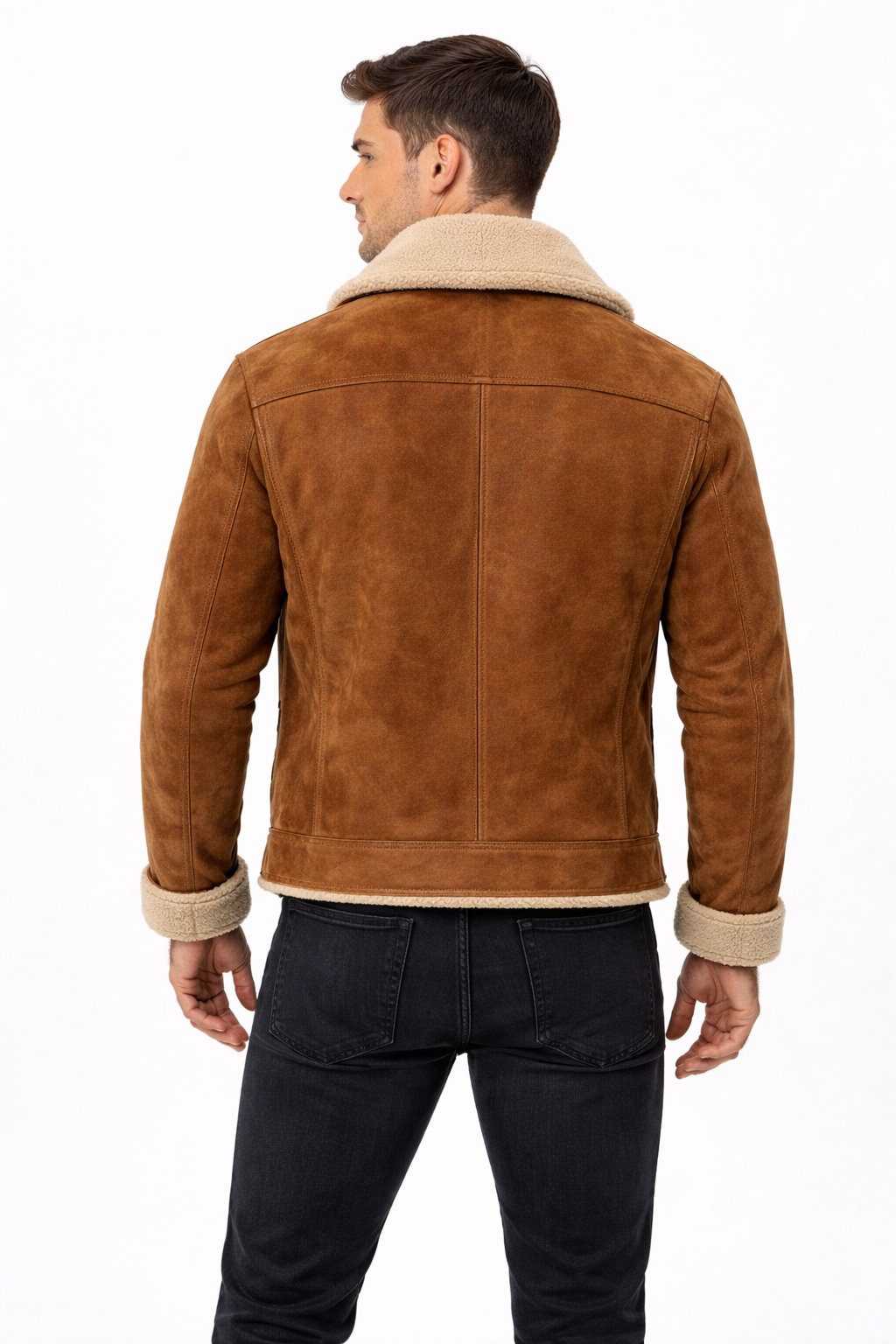 Men’s Structured Outer Jacket with Textured Shell