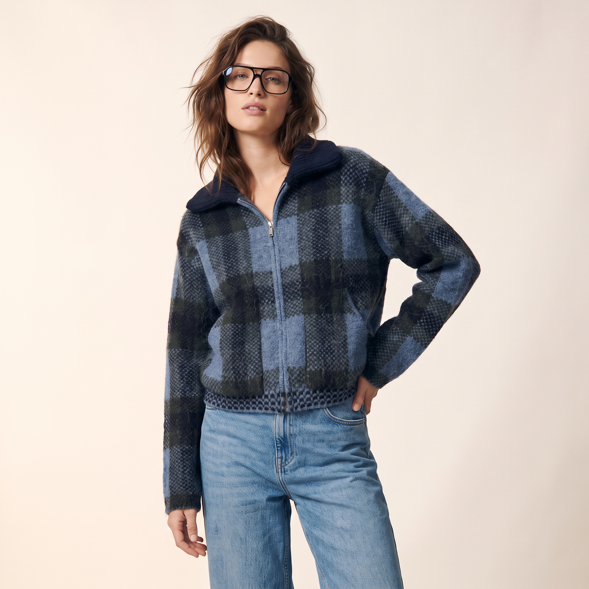 Brienne geruit vest met ritssluiting