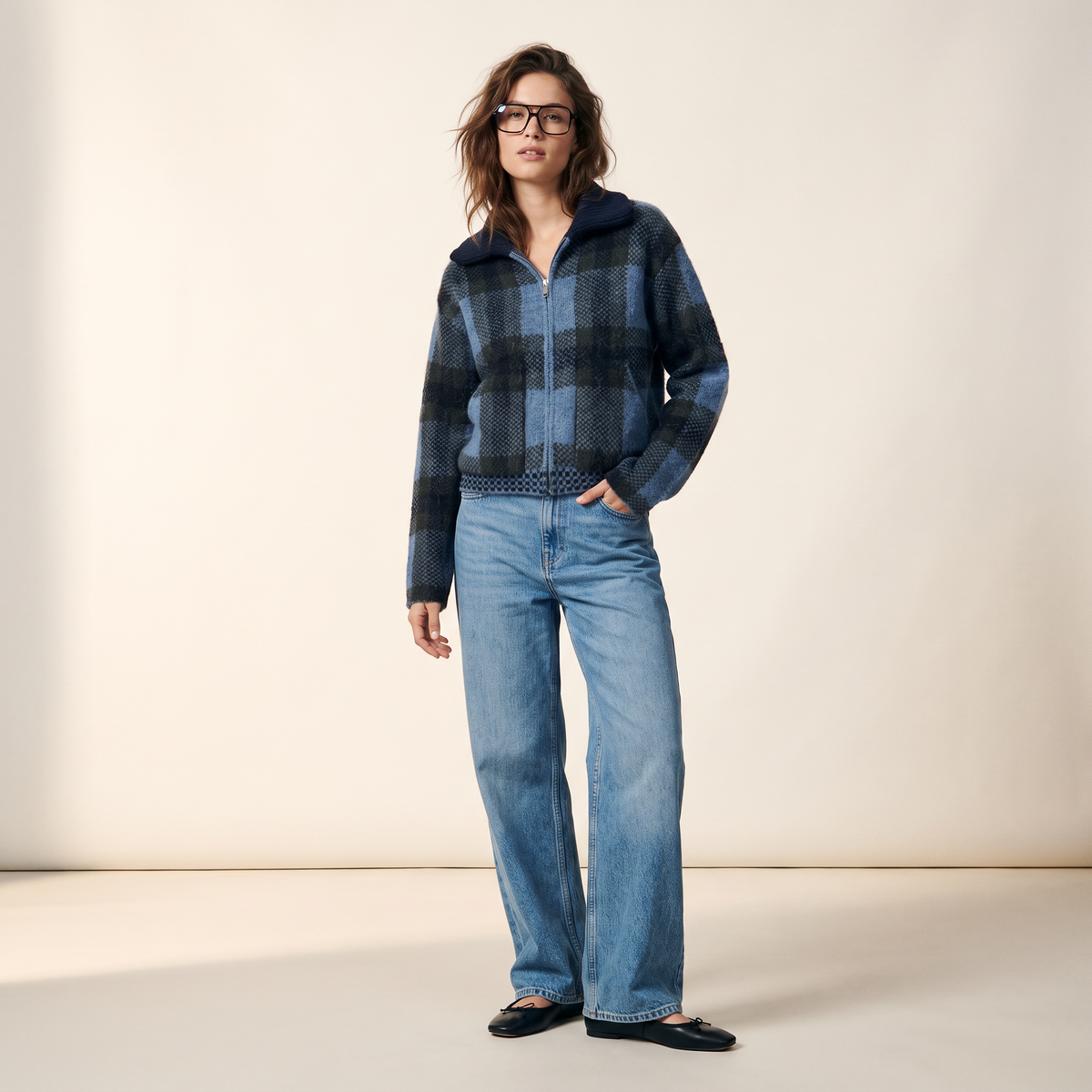 Brienne geruit vest met ritssluiting
