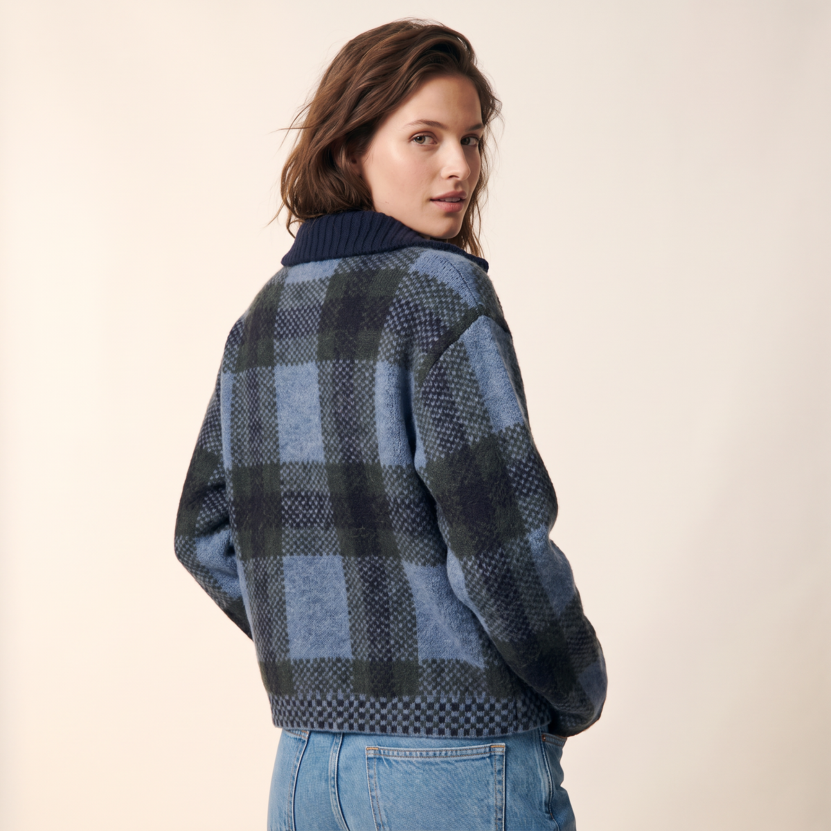 Brienne geruit vest met ritssluiting