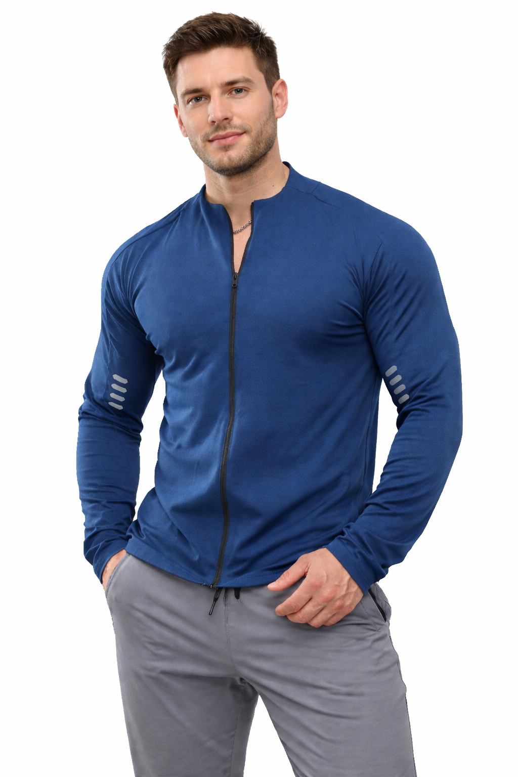 Men’s Performance Zip Training Top for Gym