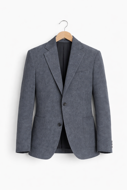 Men’s Double Button Structured Blazer Jacket