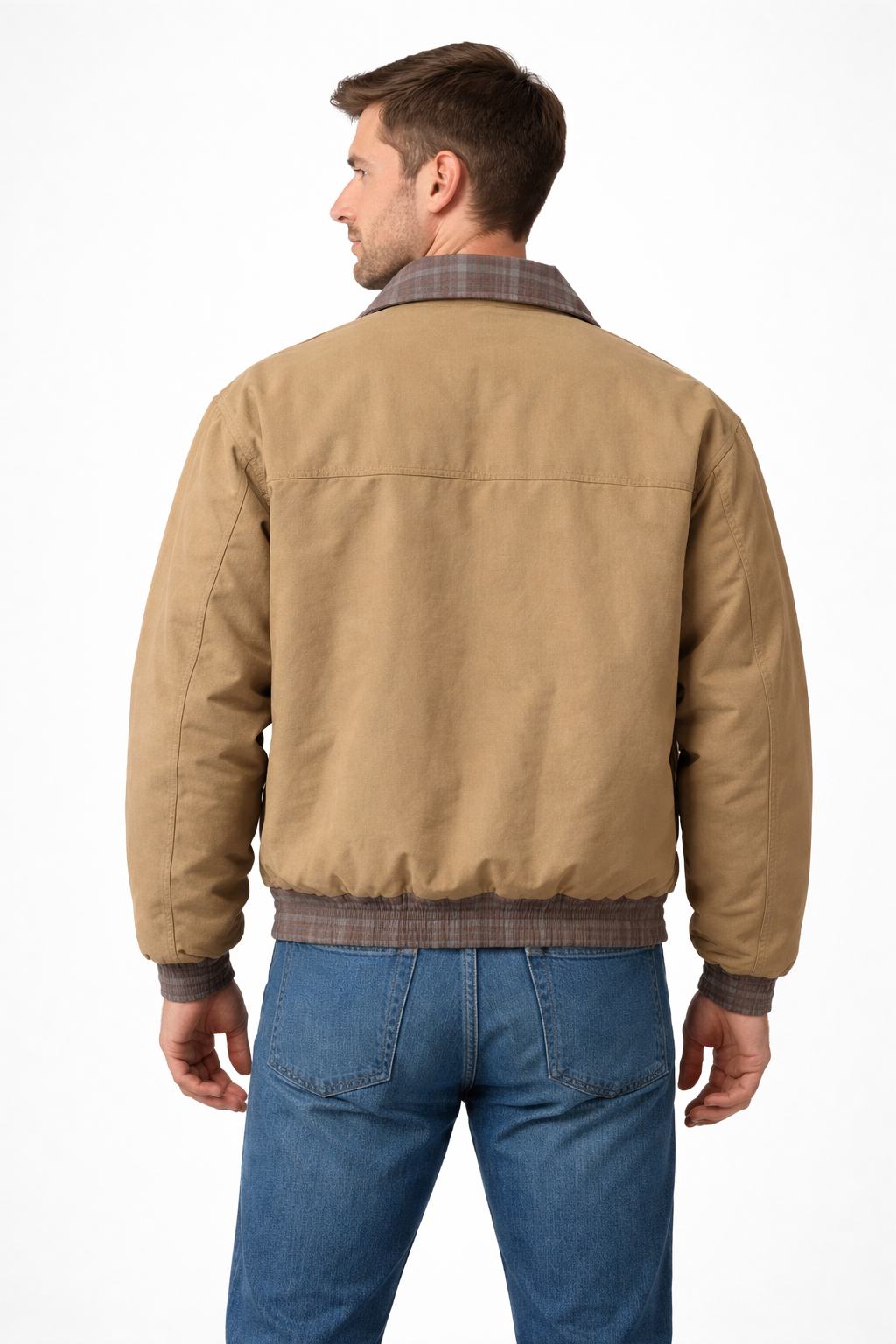 Tan Reversible Utility Jacket