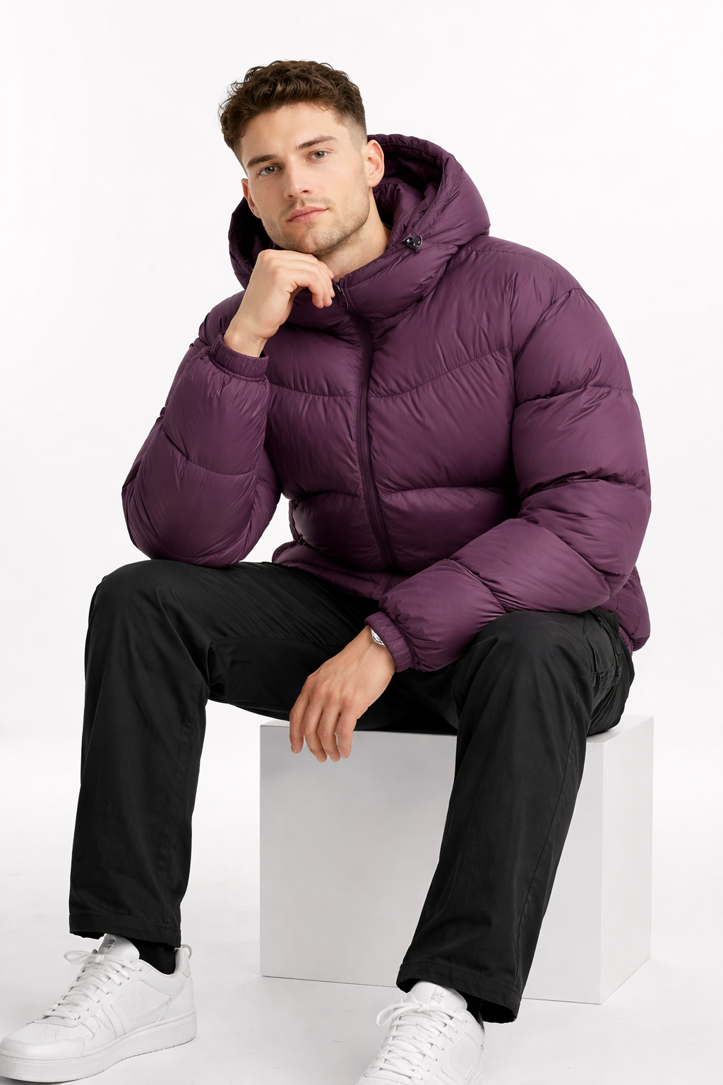 Men’s High Collar Puffer Jacket