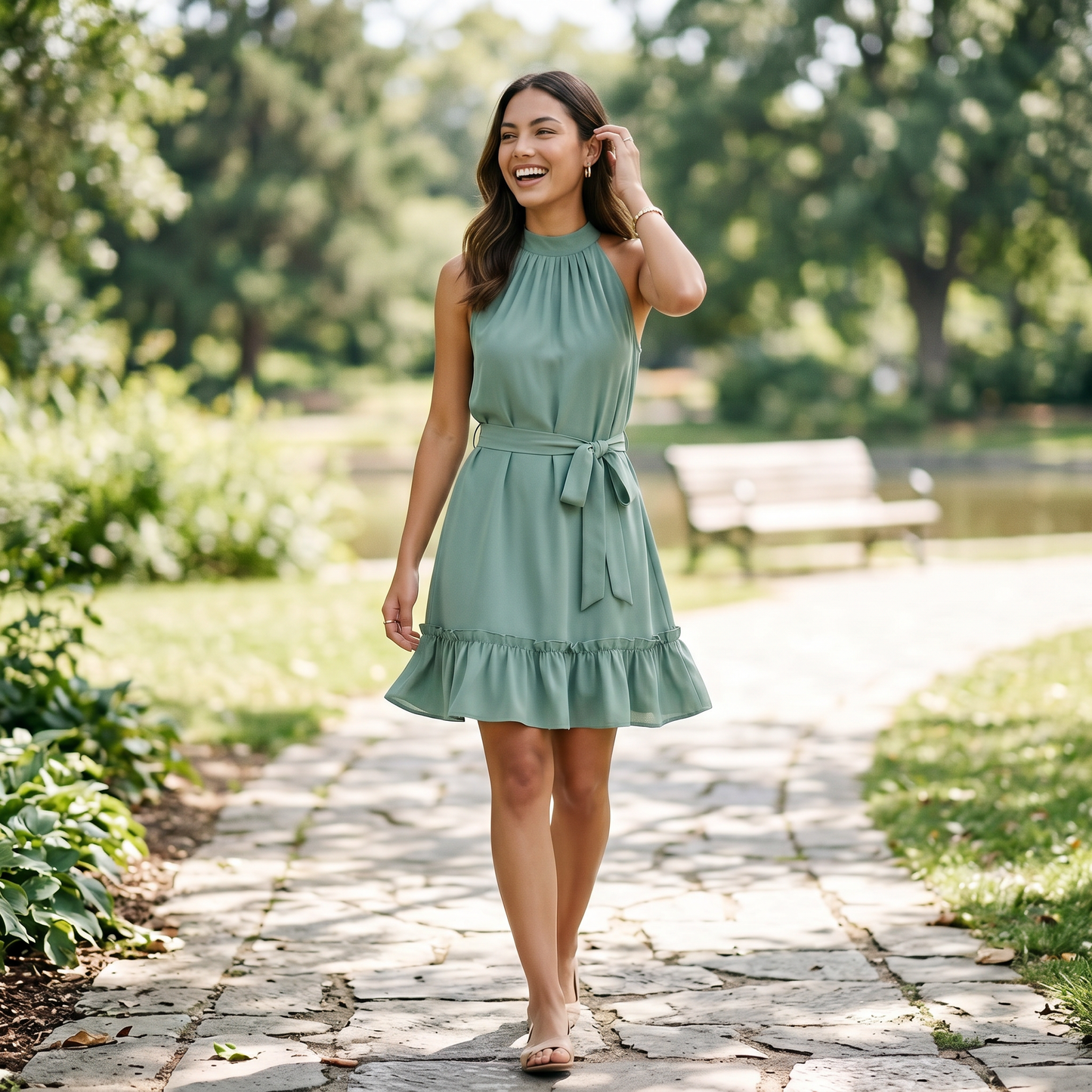 Amélie Ruffle Dress
