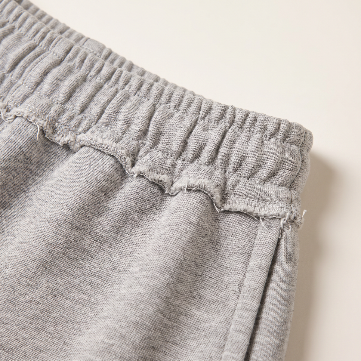 Davera Grijze Bermudashort met Ruwe Zoom