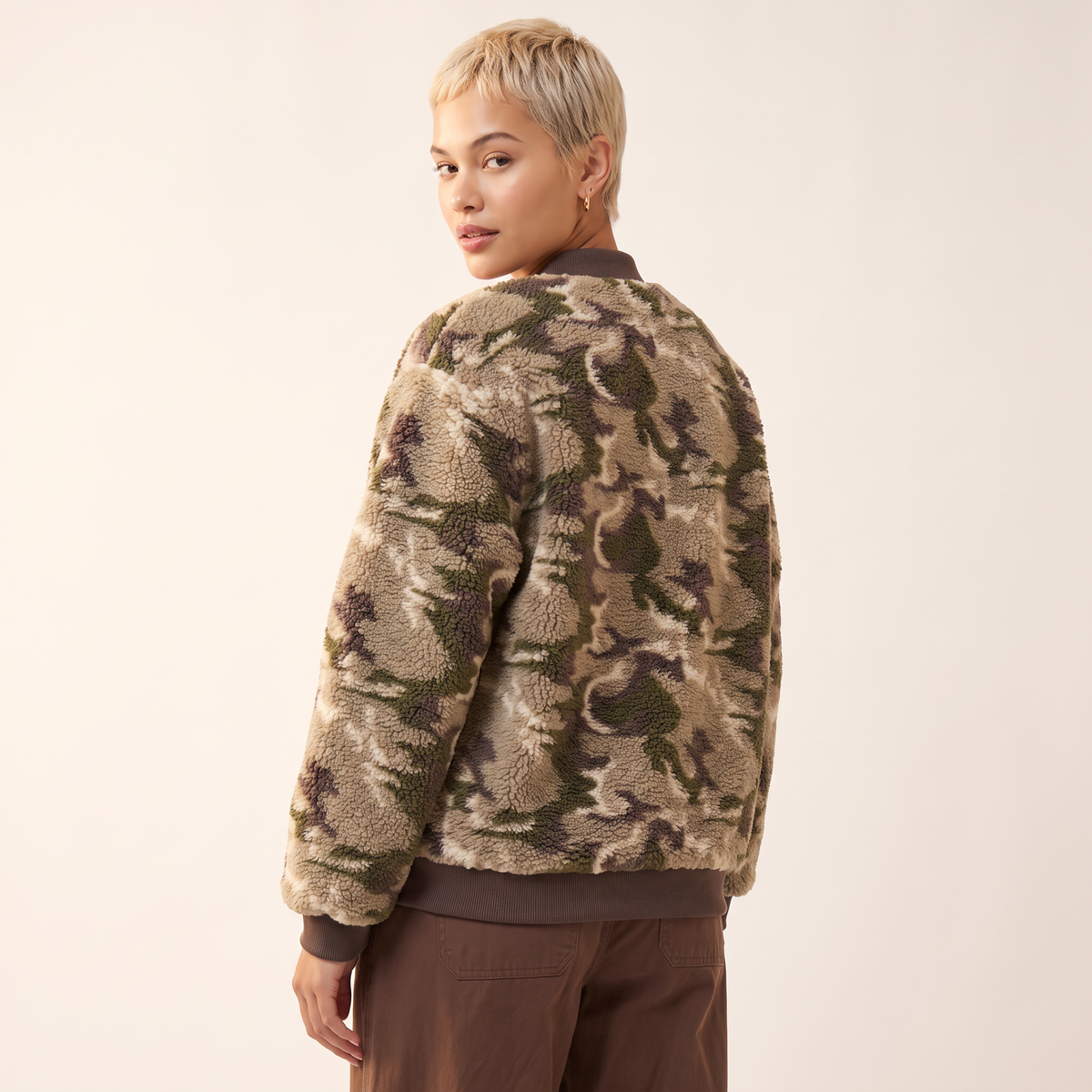 Dovira camouflagejack met rits