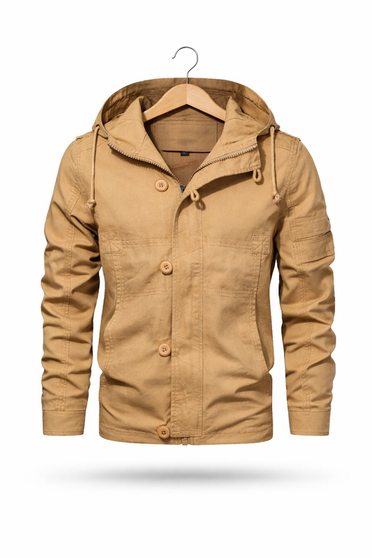 Utility veldjas met capuchon