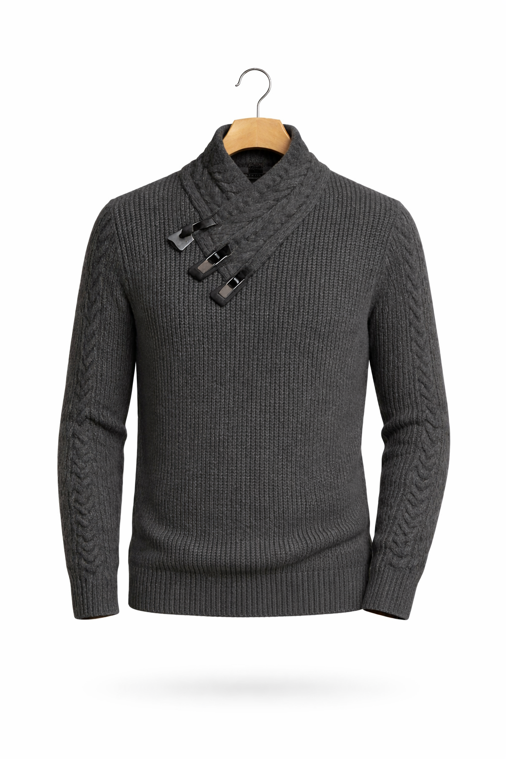 Arden Ridge Ribbed Toggle Knit Sweater