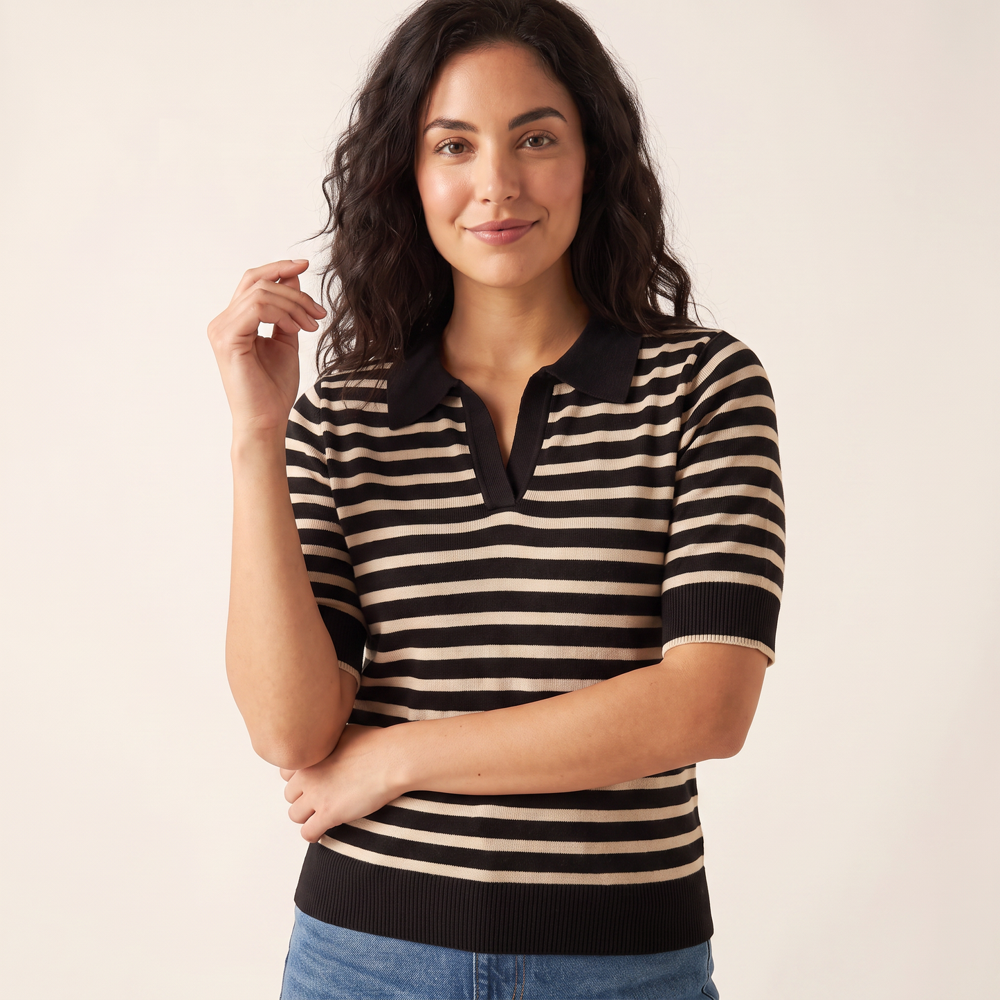 Lotte Gestreepte Polotop