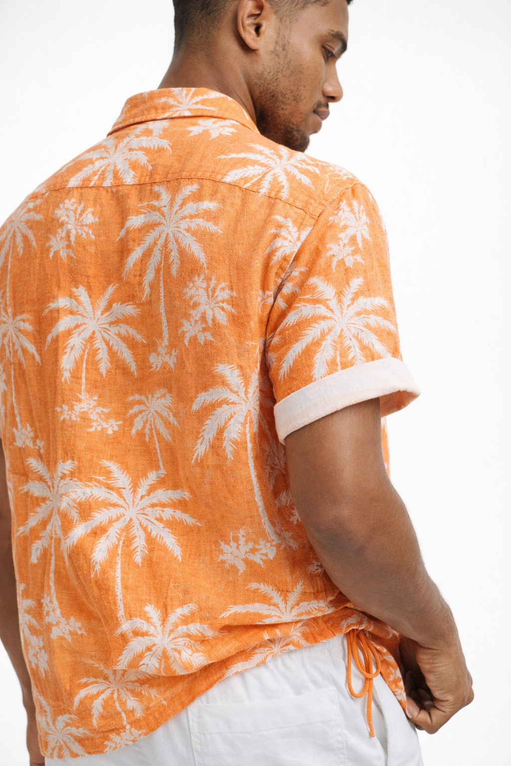 Tropical Print Shirt and Shorts Set