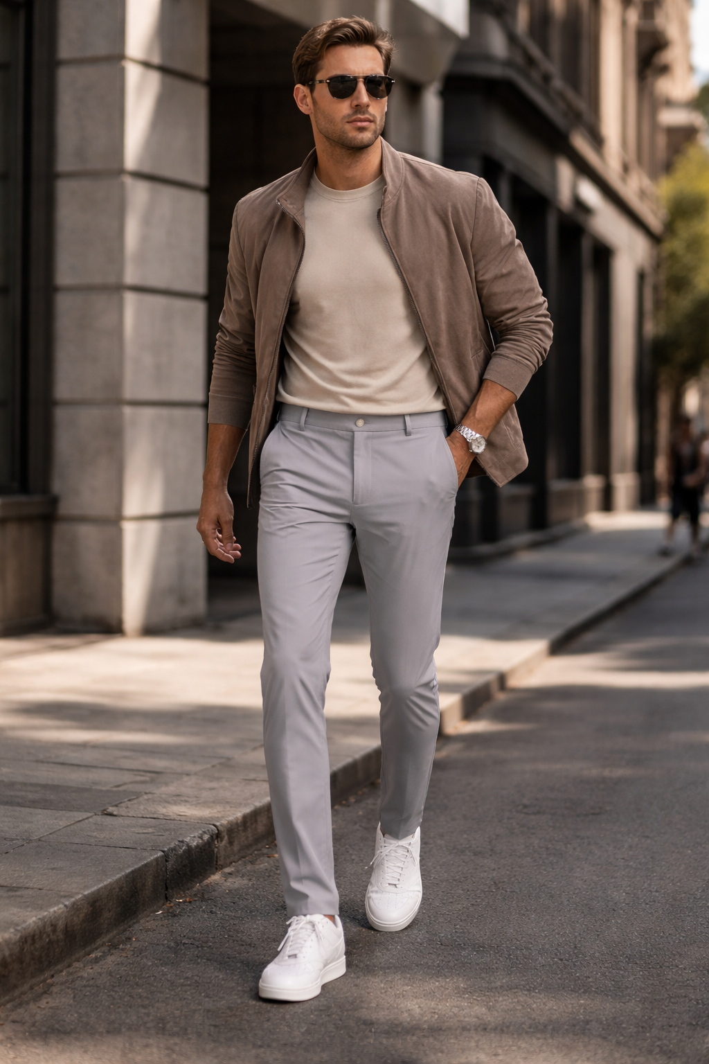 Men’s Slim Fit Tech Trousers