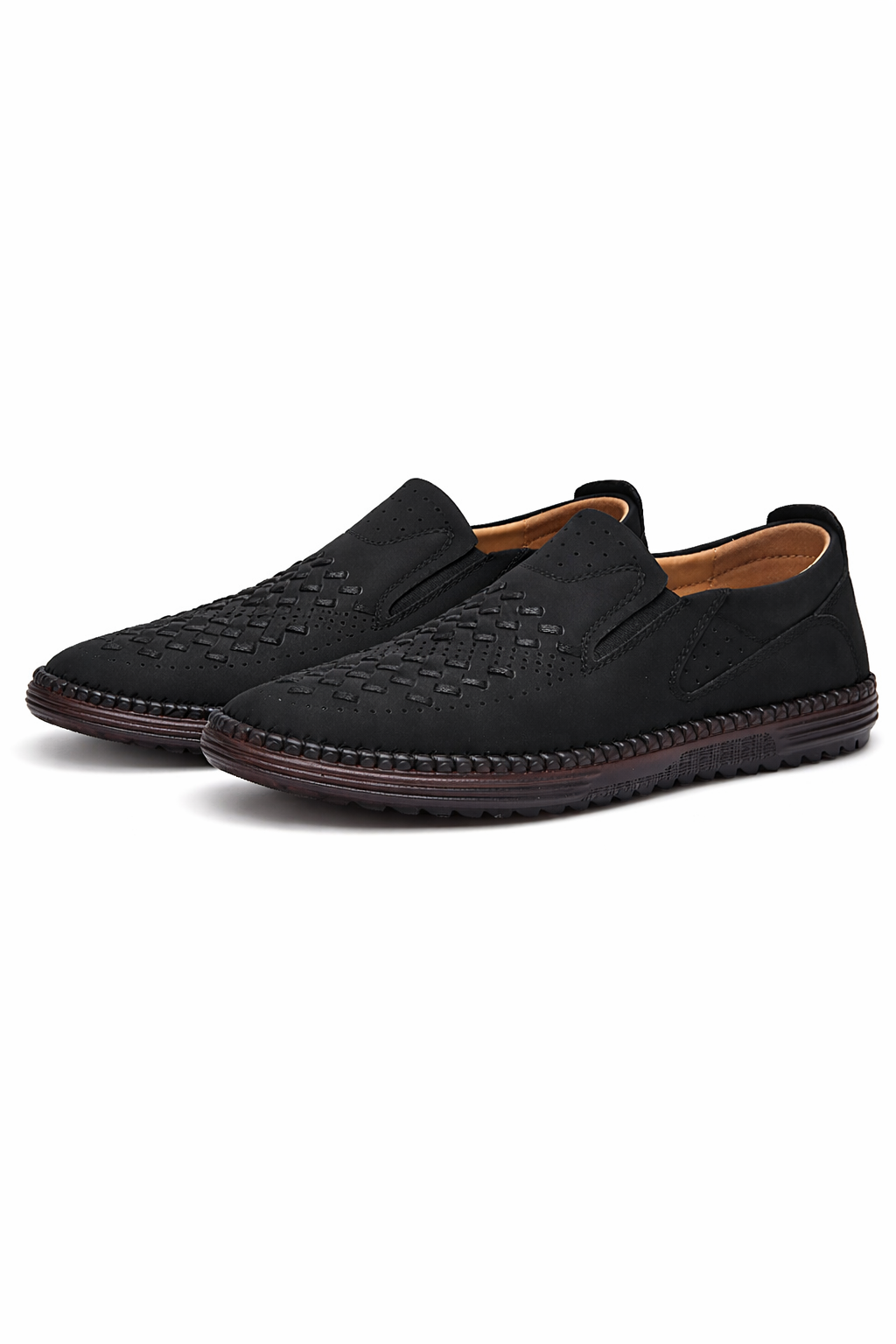 PerforaFlex Slip-On Leather Loafers