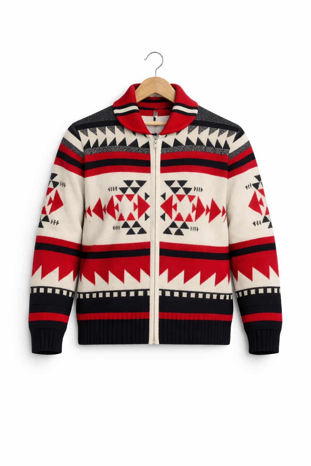 Men’s Heritage Pattern Zip Cardigan