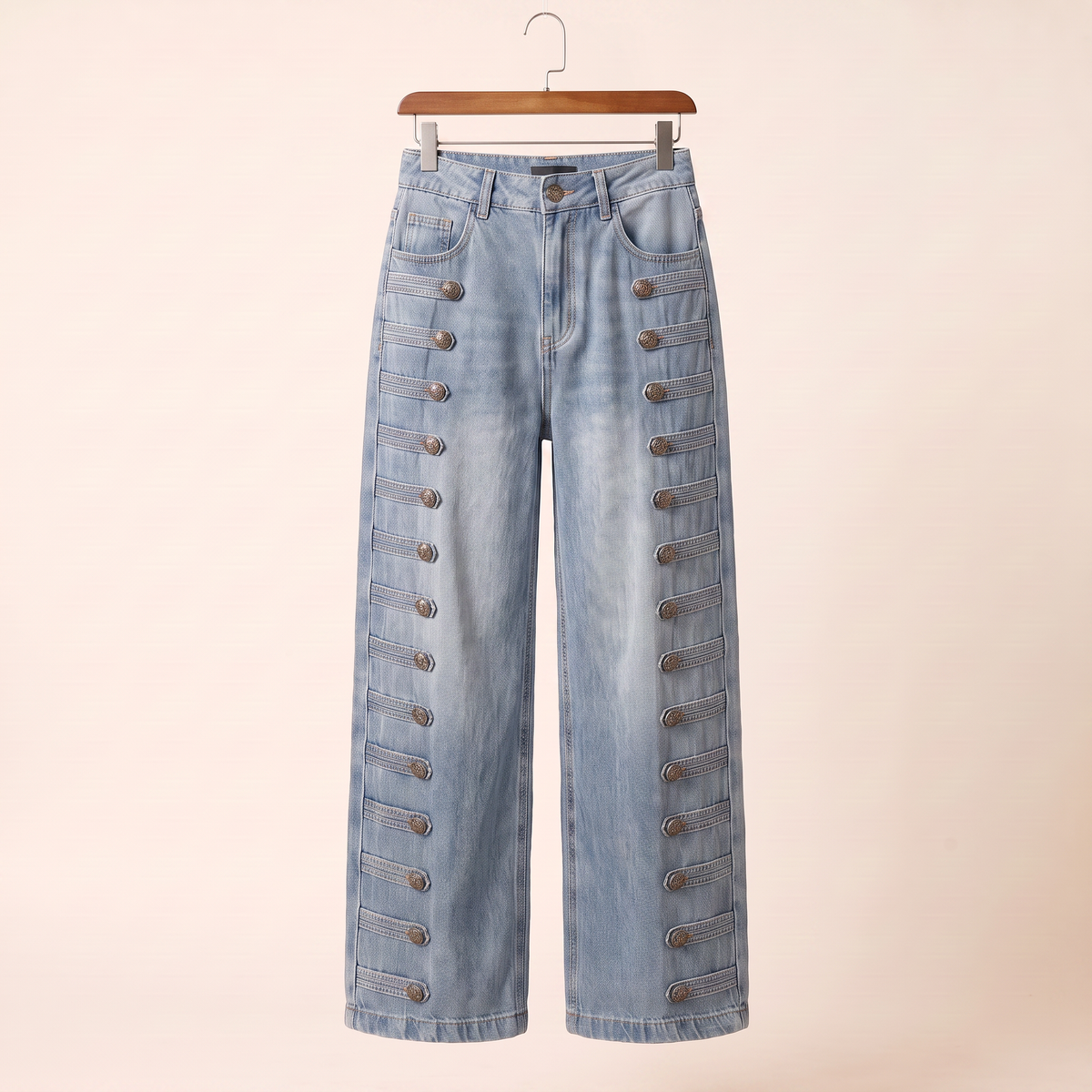 Arden gewassen jeans met rechte pijpen