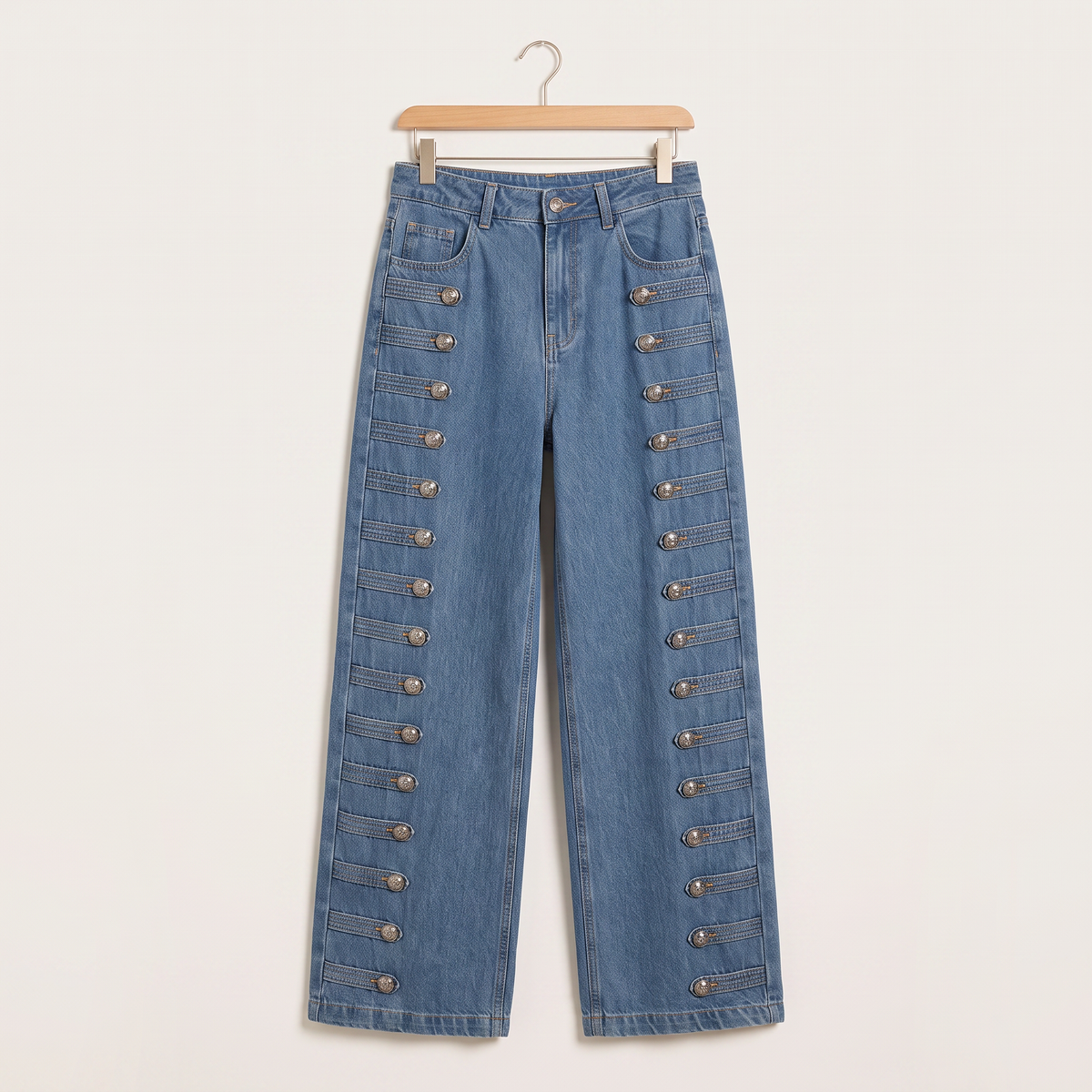 Arden gewassen jeans met rechte pijpen