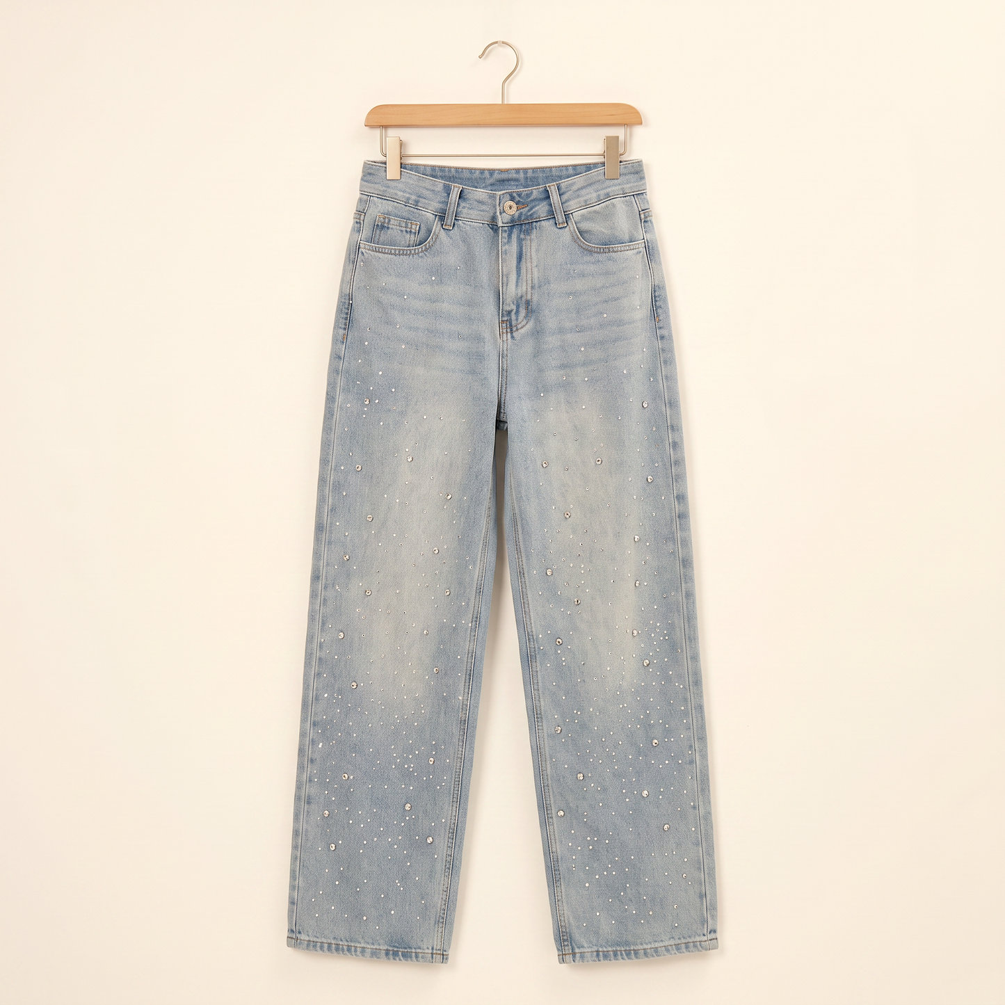 Jett Jeans met Wijde Pijpen en Strassdetails