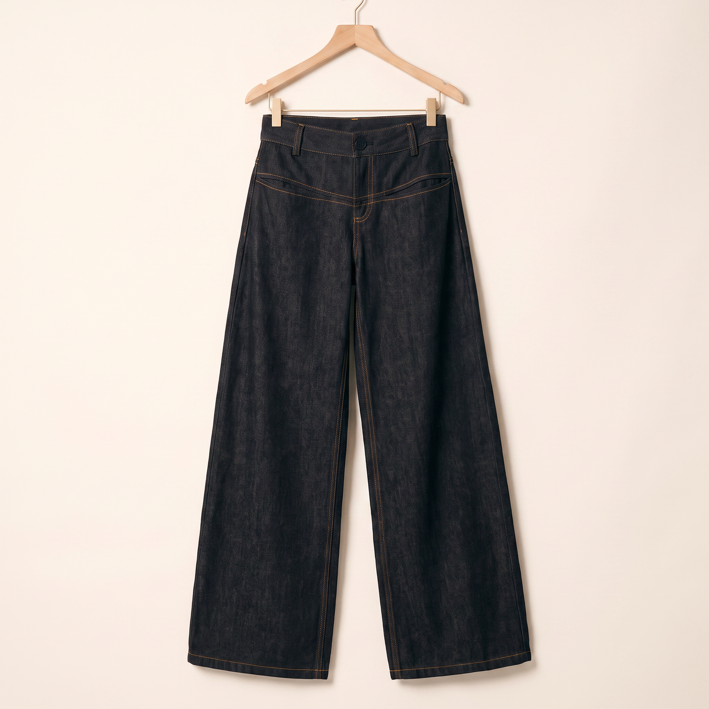 Rhea Gewassen Jeans met Wijde Pijpen