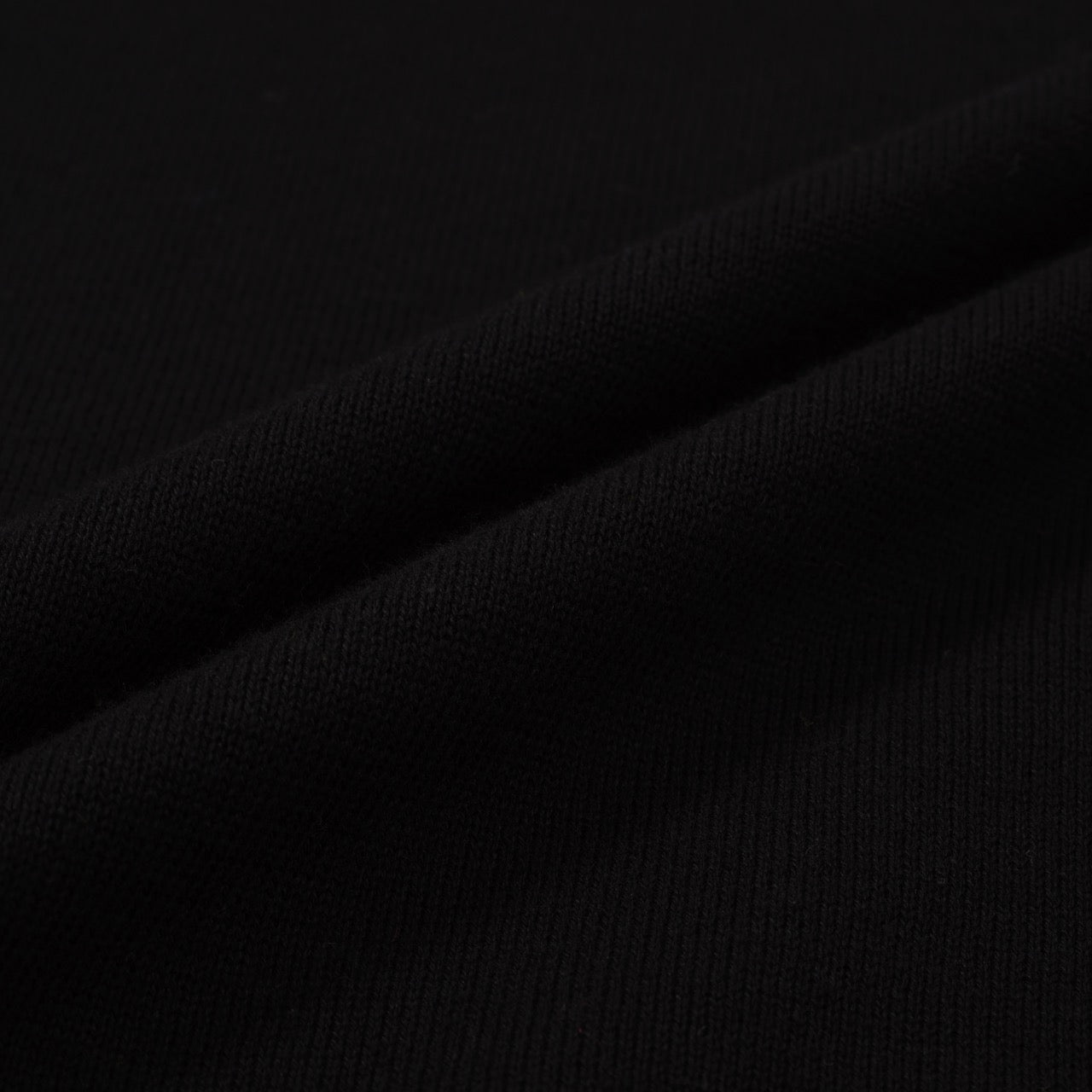 Men’s Black Knitted Long Sleeve Shirt With Contrast Trim