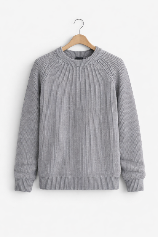 Ribbel raglan trui
