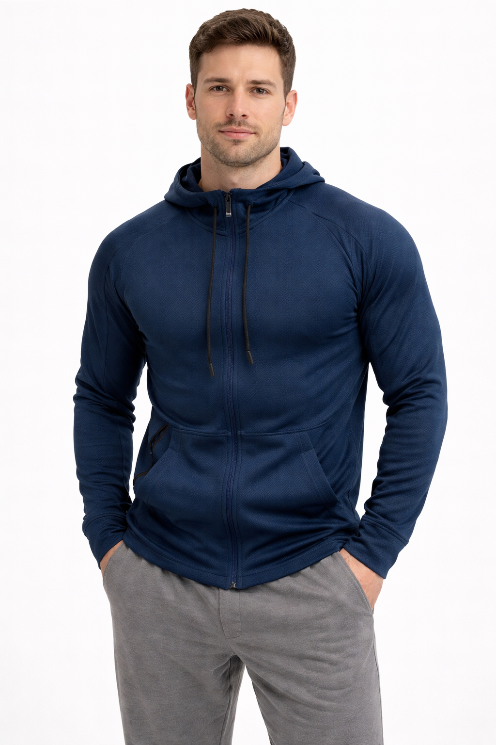 Men’s Textured Zip Training Hoodie