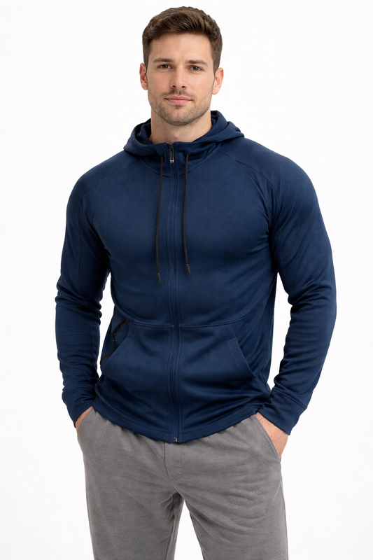 Men’s Textured Zip Training Hoodie
