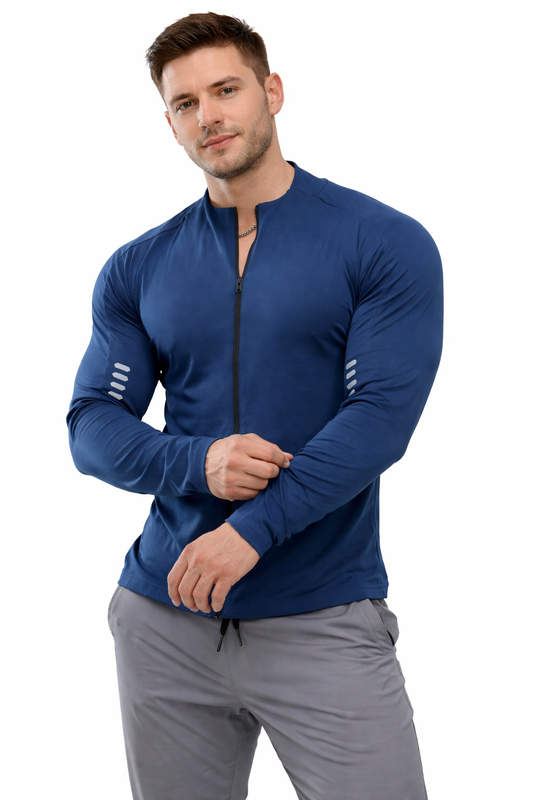 Men’s Performance Zip Training Top for Gym