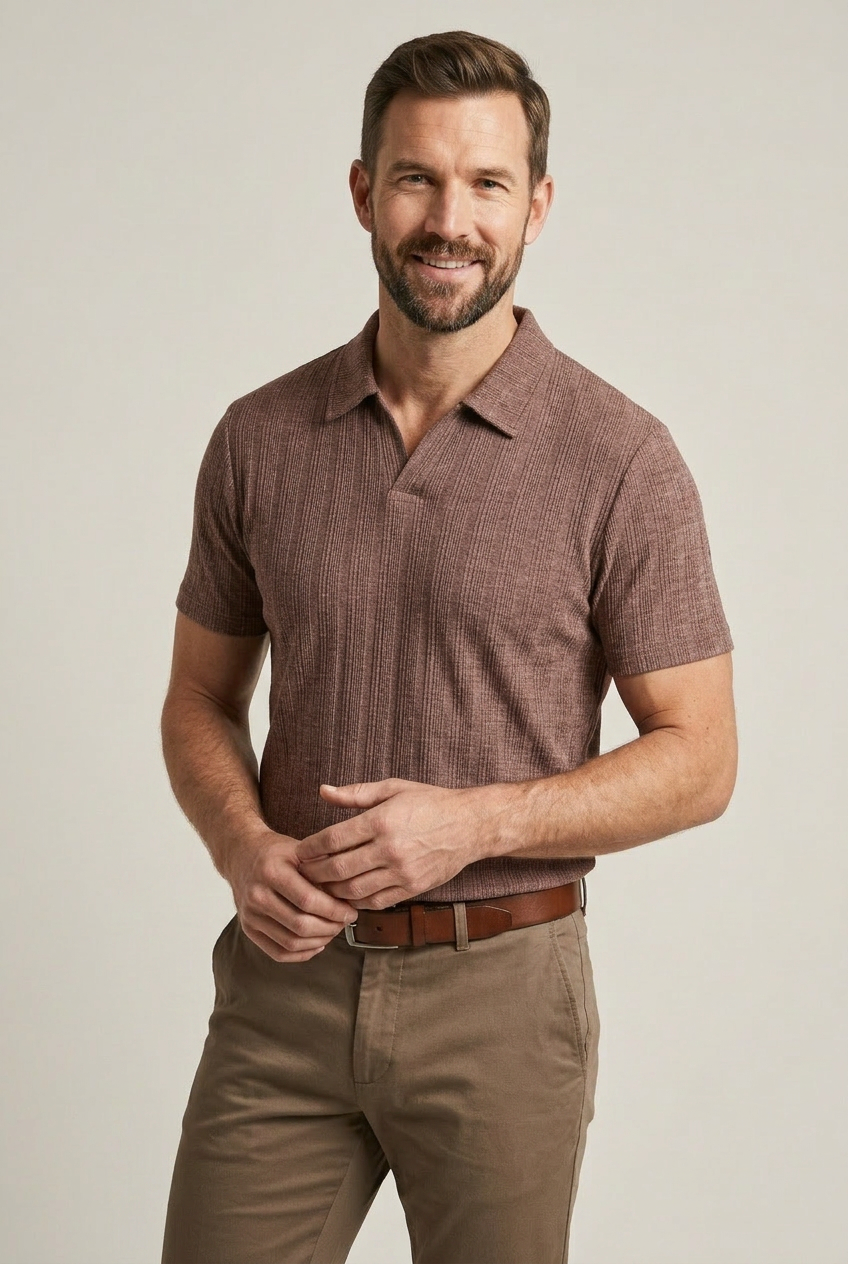 Crosby Textured Knit Polo