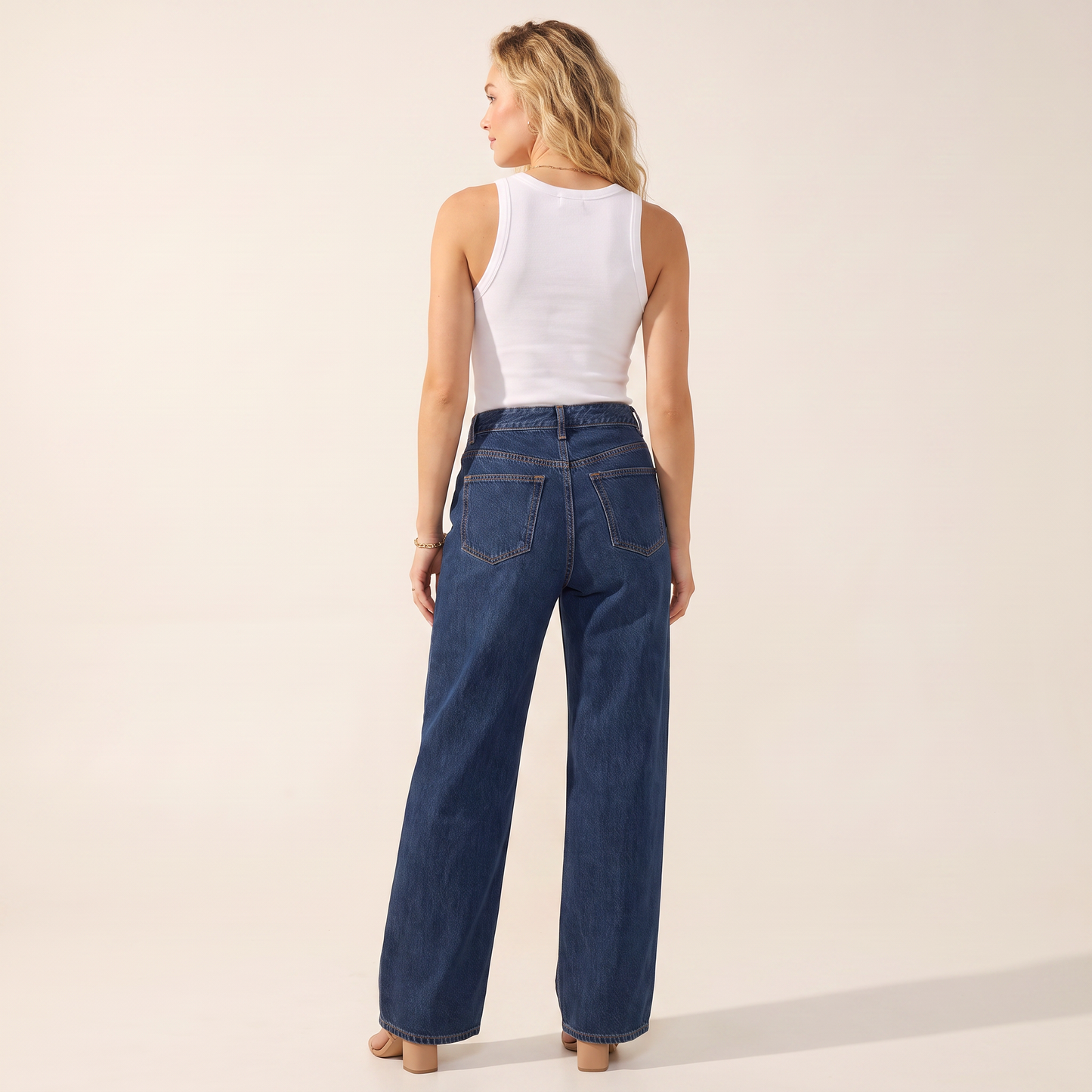 Mireya jeans met asymmetrische taille
