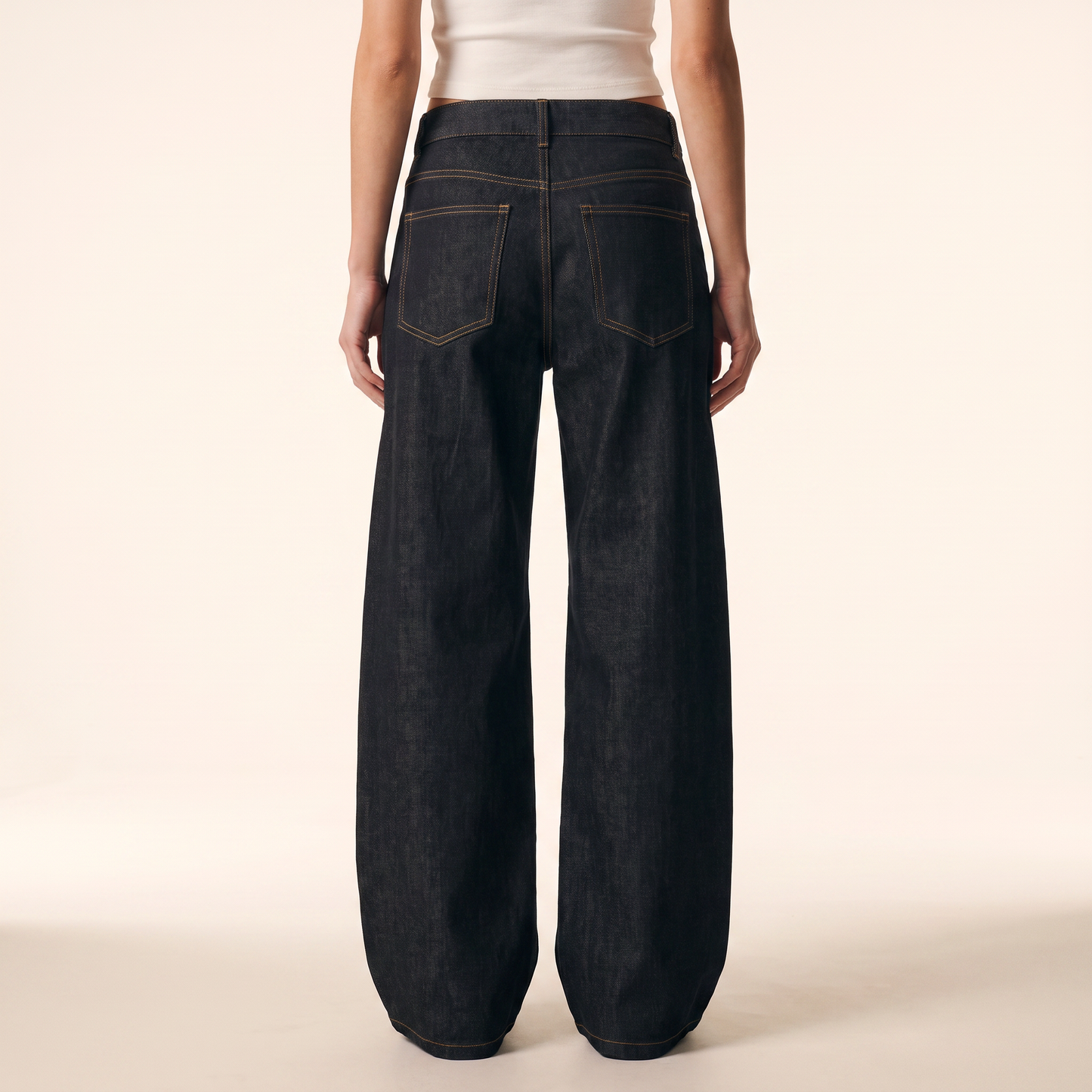 Rhea Gewassen Jeans met Wijde Pijpen