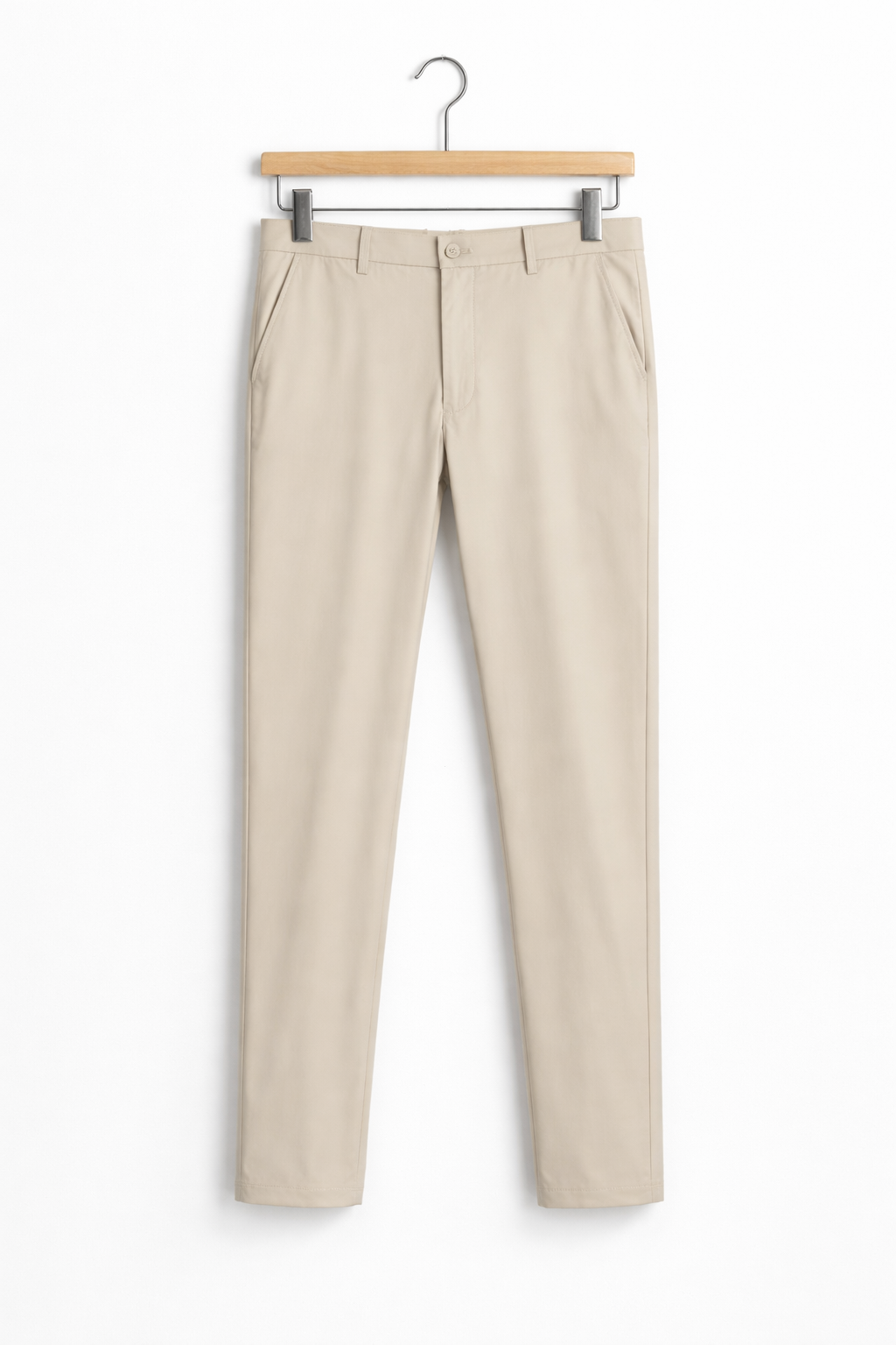 Straight Fit Stretch Tailored Dress Trousers