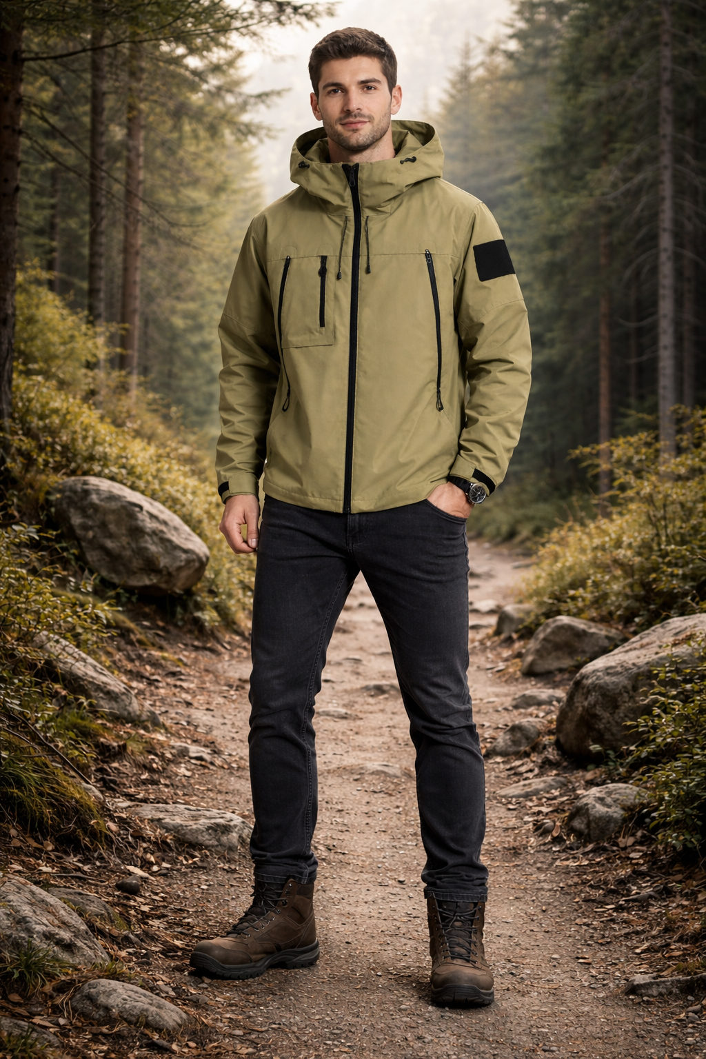 Casual Softshell Hiking Jacket