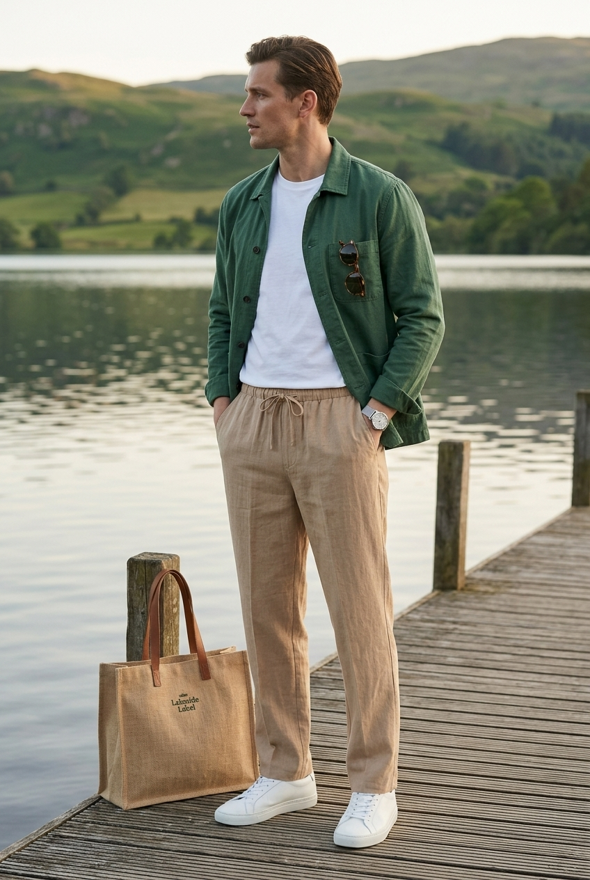 Men’s Straight Leg Drawstring Pants